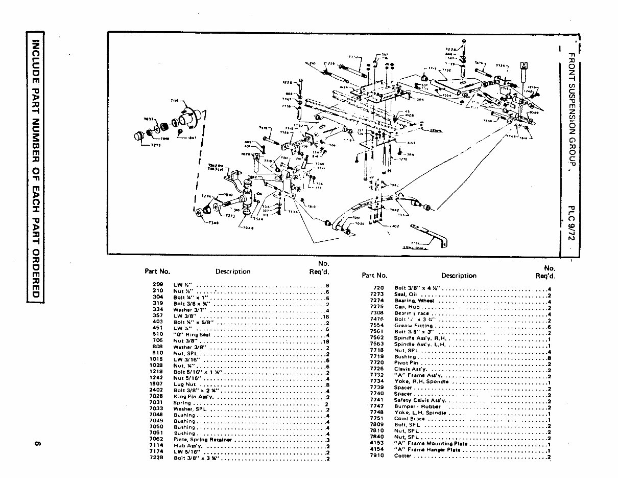 1970-1973 Club Car Caroche Electric Golf Carts Parts List Manual