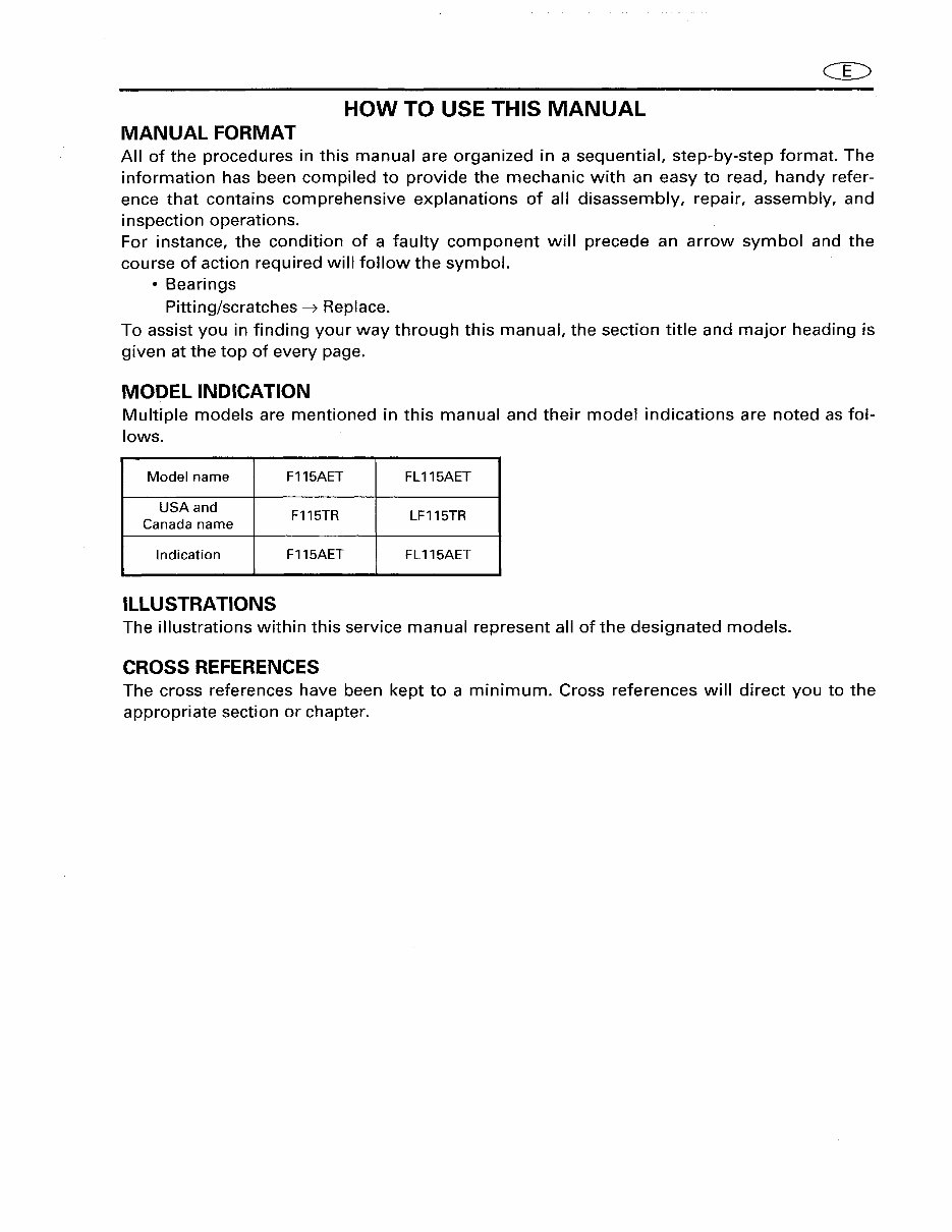 2001 YAMAHA F115 SERVICE MANUAL visual data 8