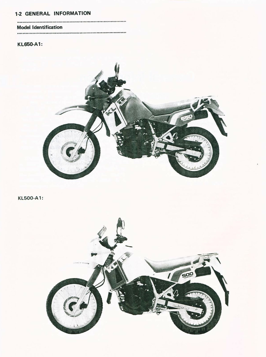 Kawasaki KLR 500 KLR 650 1987 2002 Service Manual & Repair Guide