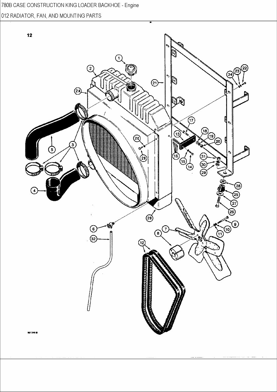 Case B Ck Backhoe Loader Parts Catalog Manual