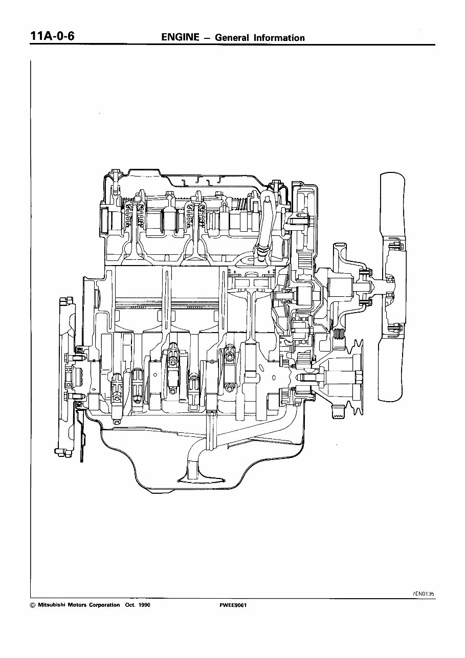 MITSUBISHI 6G7 6G71 6G72 6G73 Engine Workshop Manual