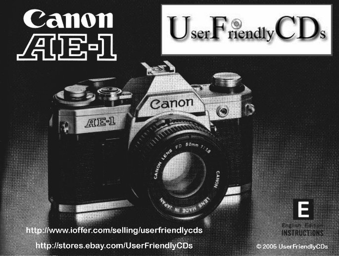 Canon AE1 Program AE1P Camera Service Pts USER 4 Manuals 1
