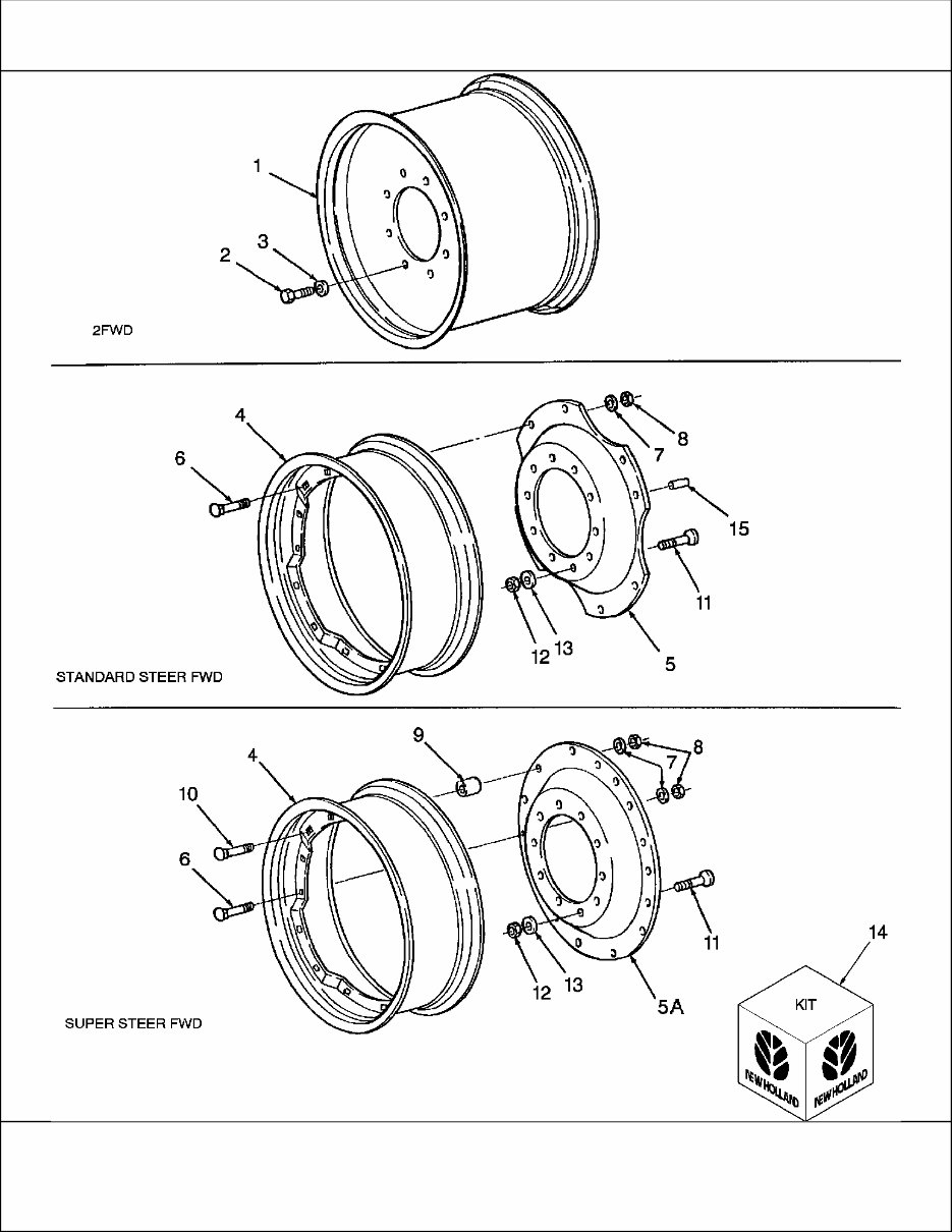 FORD New HOLLand 8970 6 CYLINDER AG Tractor MASTER ILLUSTRATED Parts