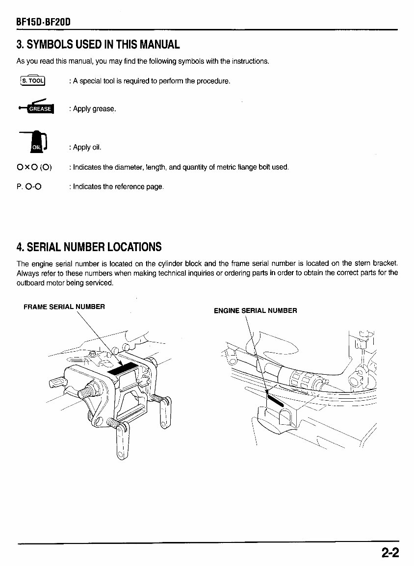 Honda Mariner Outboard BF15D BF20D service repair Manual
