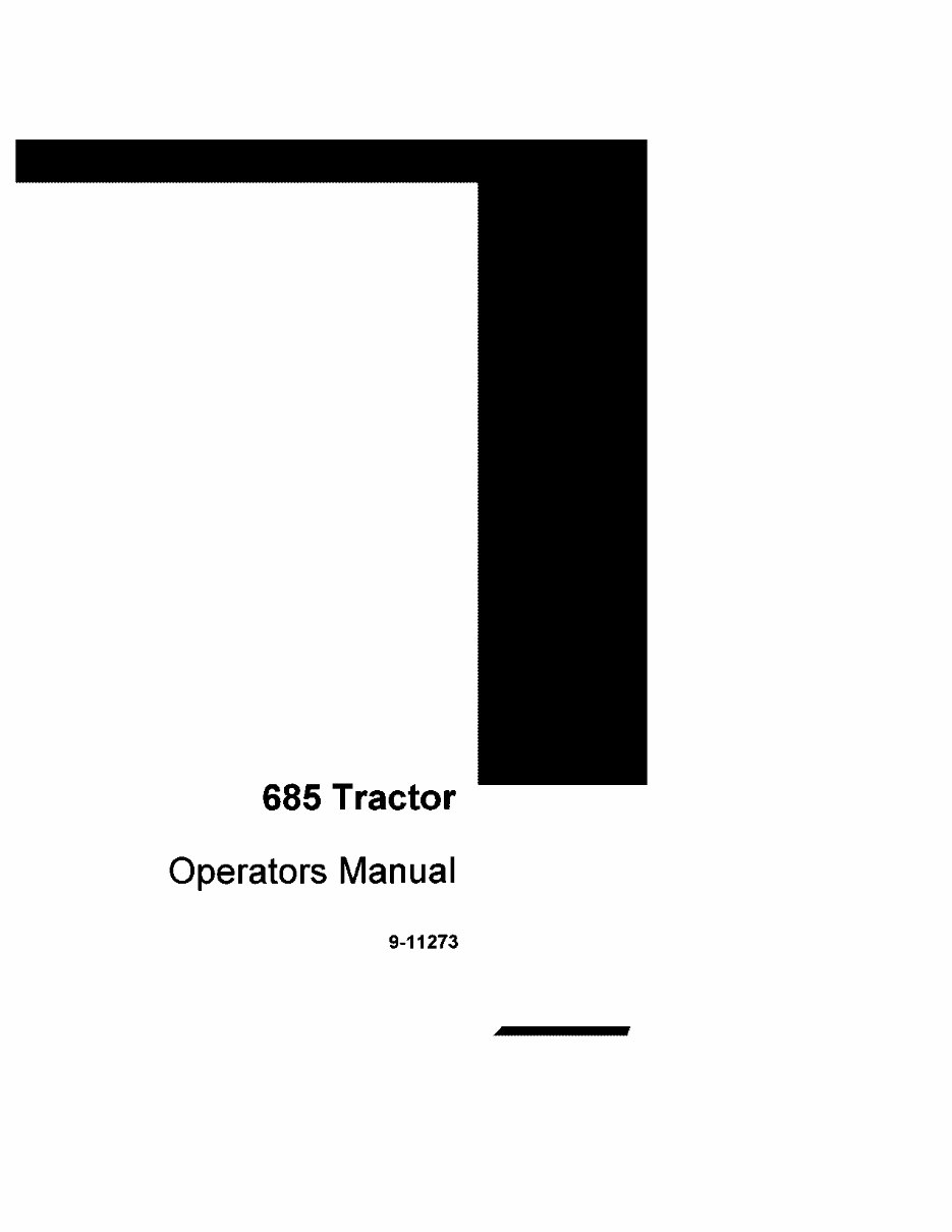 CASE IH 685 Tractor Operators Manual - eManualOnline