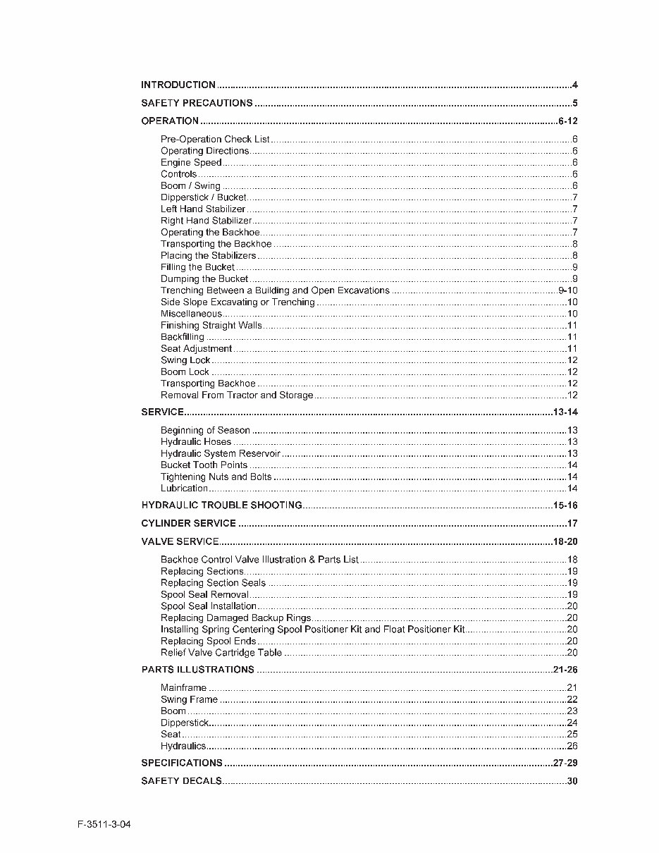 NEW HOLLand 758C Series BACKHOE Operators Manual