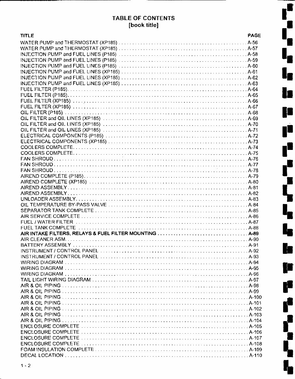 ingersoll rand P185, XP185AWIR parts manual | Manuals Online