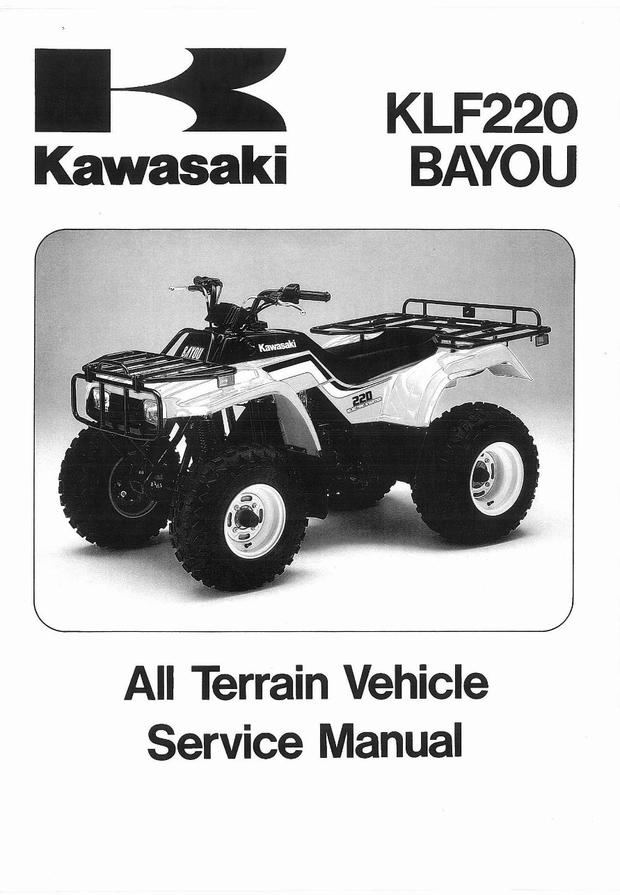 Kawasaki Bayou 220 19882002 Repair Service Manual