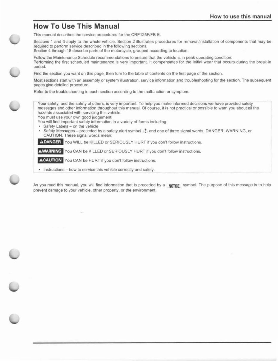 CRF125F SERVICE MANUAL PDF visual data 2