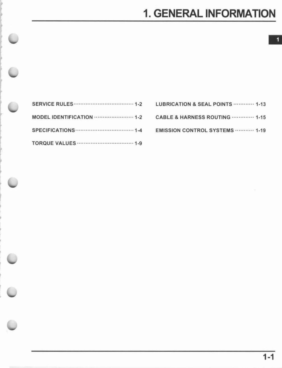 2014 HONDA CRF125F SERVICE MANUAL PDF visual data 4