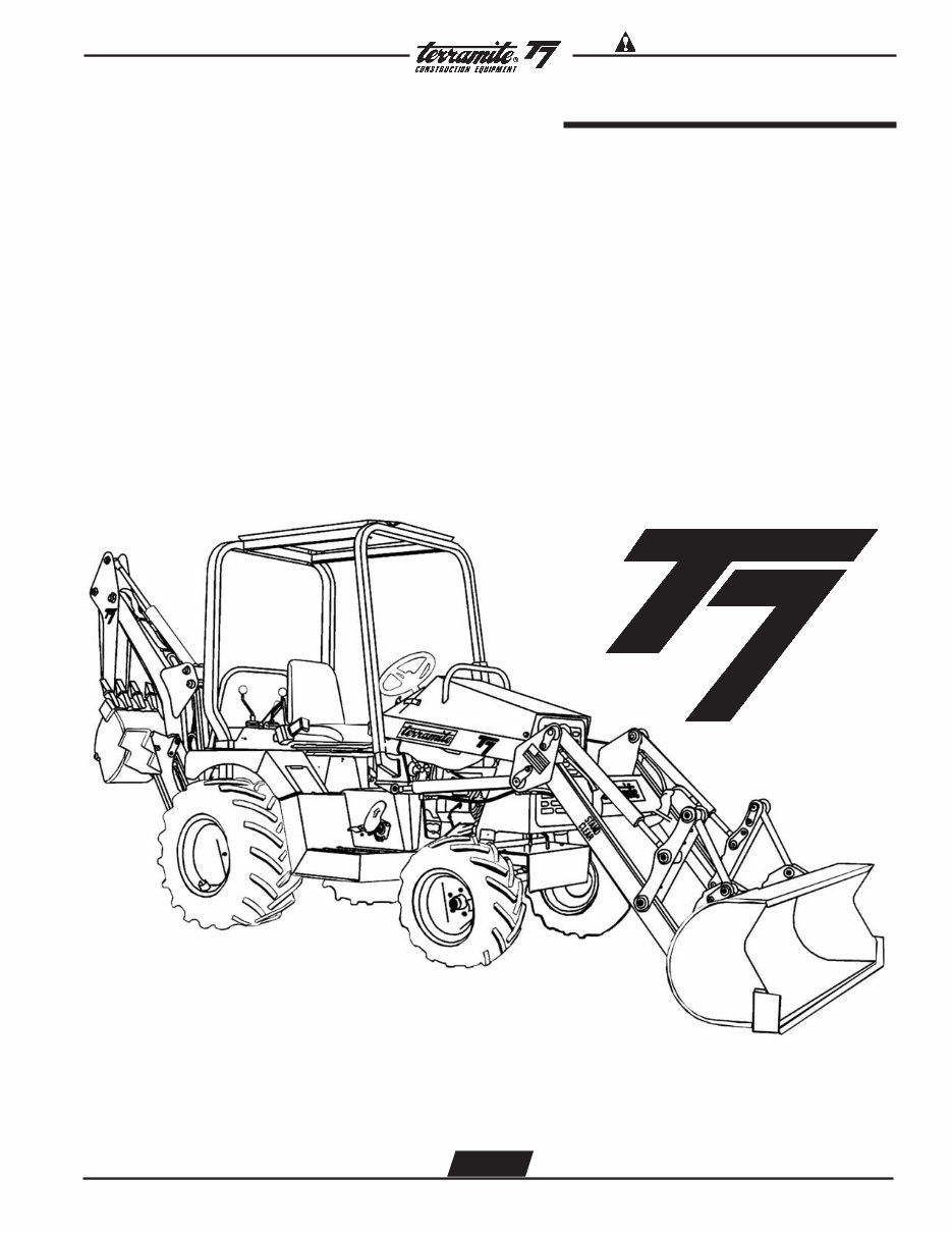 Terramite T7 Compact Tractor Loader Backhoe Parts Manual