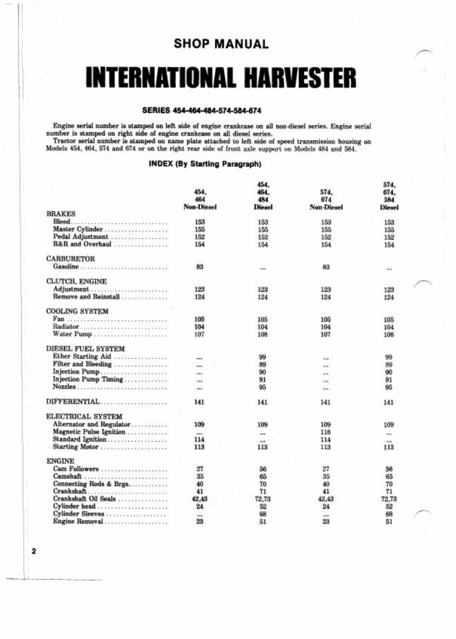 INTERNATIONAL 584 MANUAL PDF visual data 7