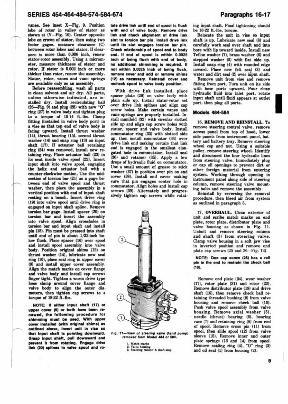 IH International Harvester 584 Repair Service Manual