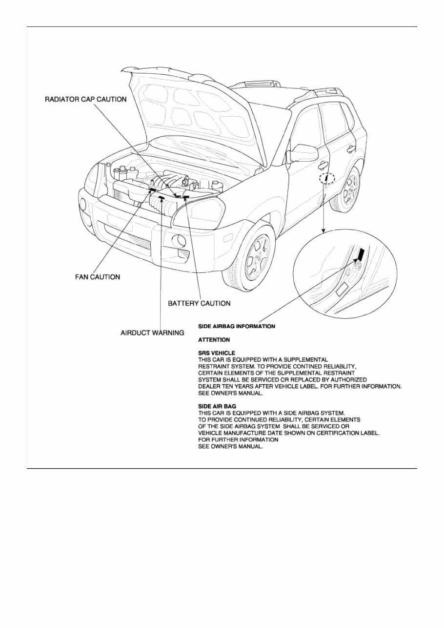 2008 Hyundai Tucson Service & Repair Manual