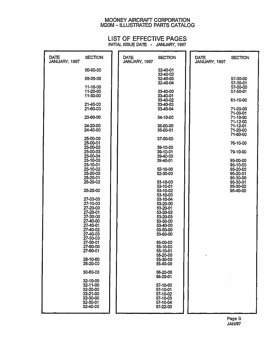 MOONEY M20M ILLUSTRATED Parts CATALOG