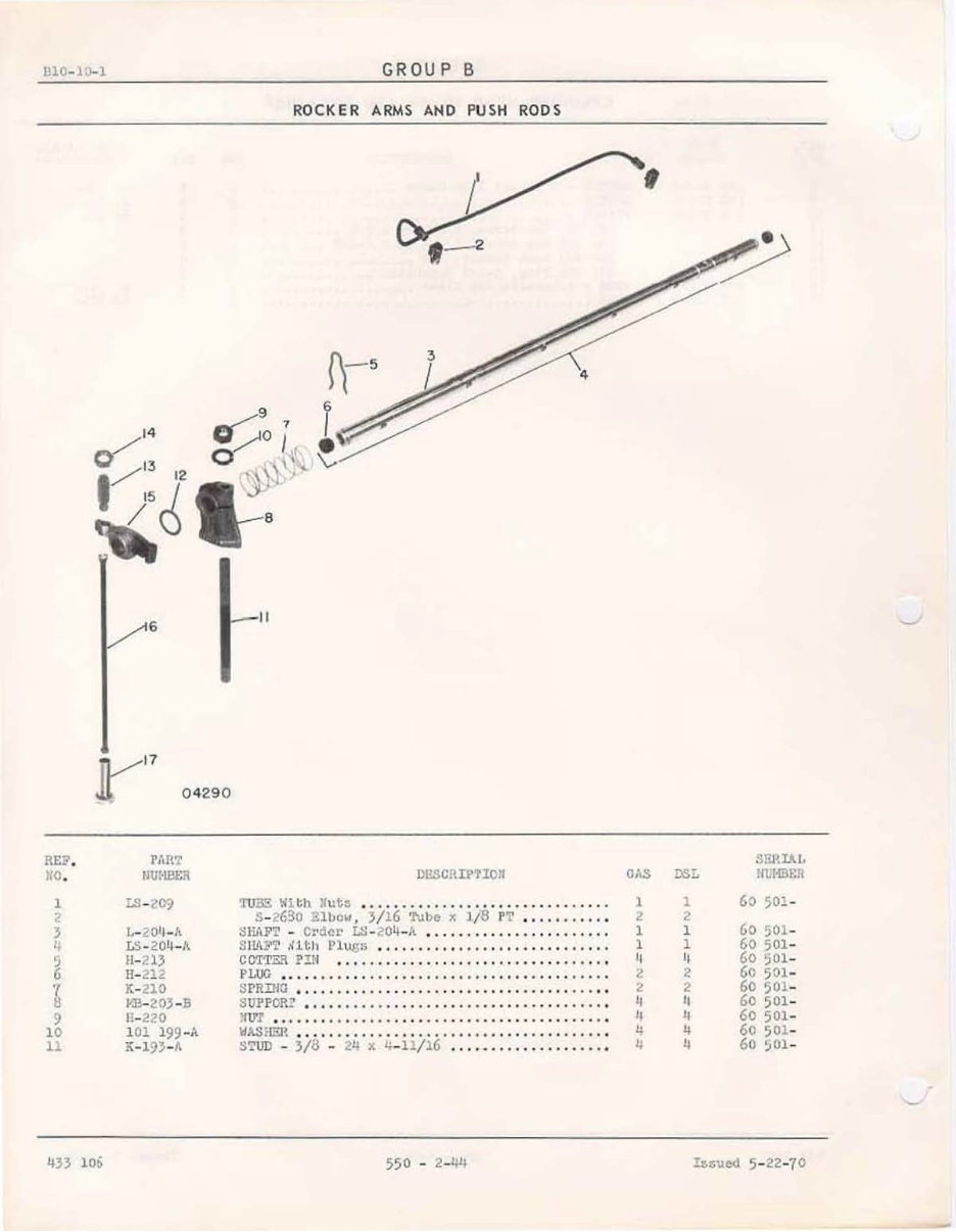 Oliver 550 Tractor Parts Manual Illustrated Parts Manual Catalog IPL IPC