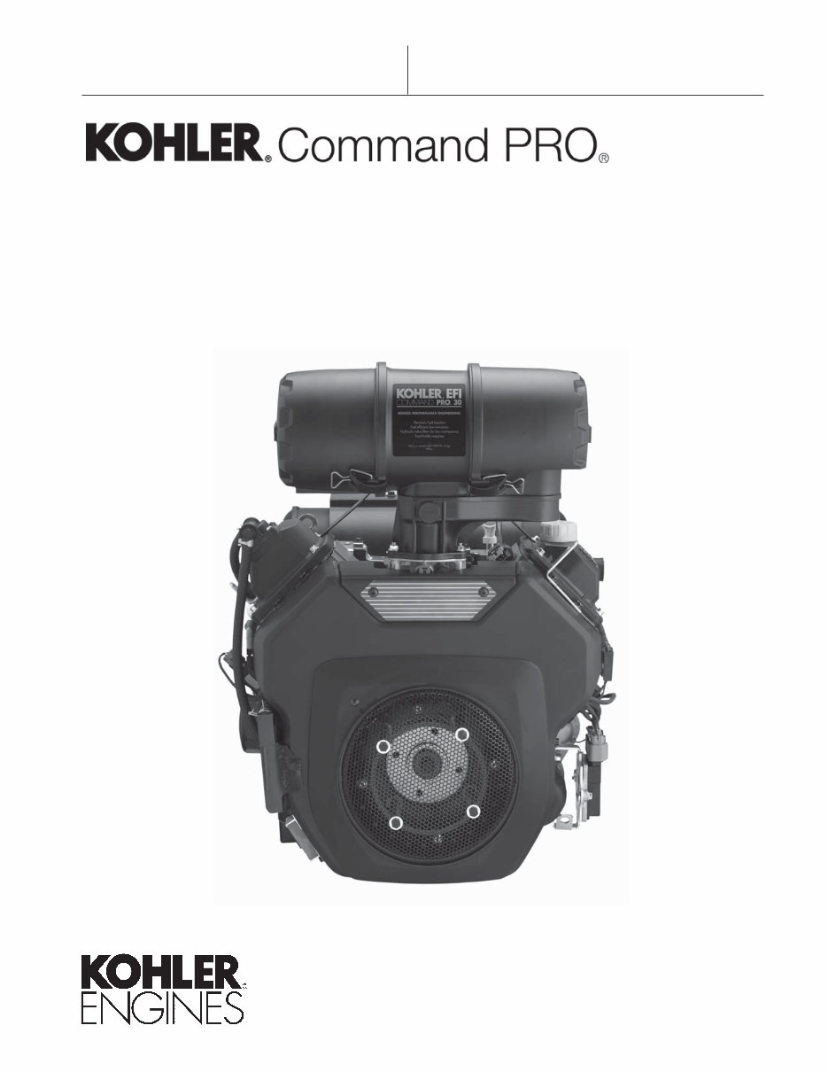 Kohler Command Pro Efi Model Ech740 27hp Engine Full Service And Repair Manual 0152