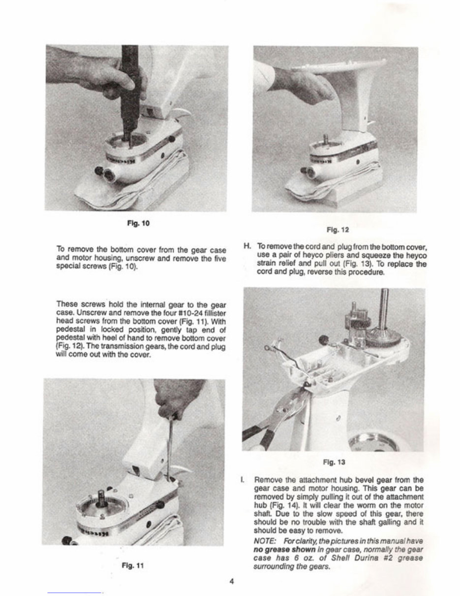 KitchenAid KSMC50 K5SS K45S and KSM90 Mixer Service Manual