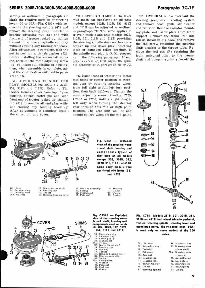 JI Case 400B 410B 411B Tractors Service Shop Repair Manual