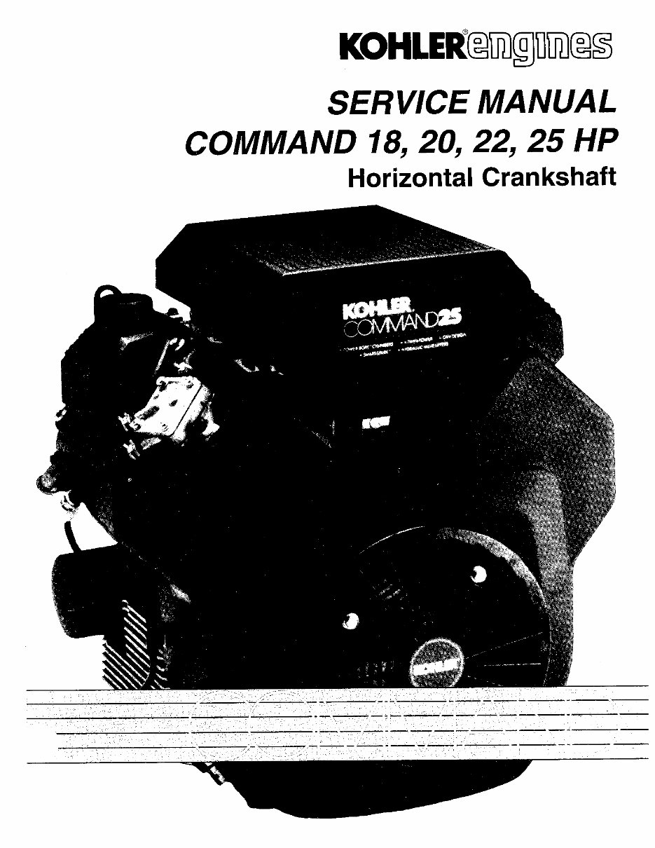 How To Rebuild A Kohler Command Engine Kohler Command Engine Service Manual