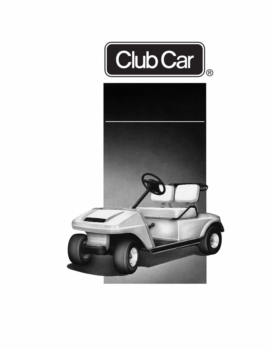 Club Car Golf Cart Illustrated Parts Manual Both Gas and Ele