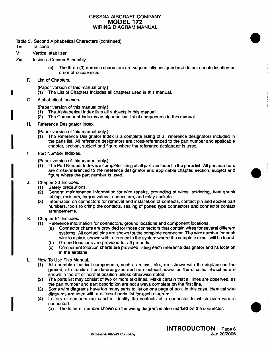 Cessna 172RWD Wiring Diagram Manual Model 172R 172S