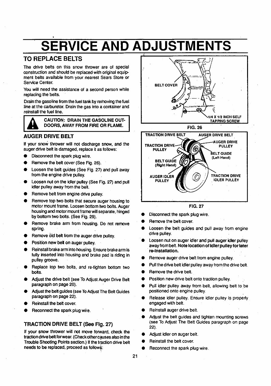 Craftsman Snowblower Manual 536.886621