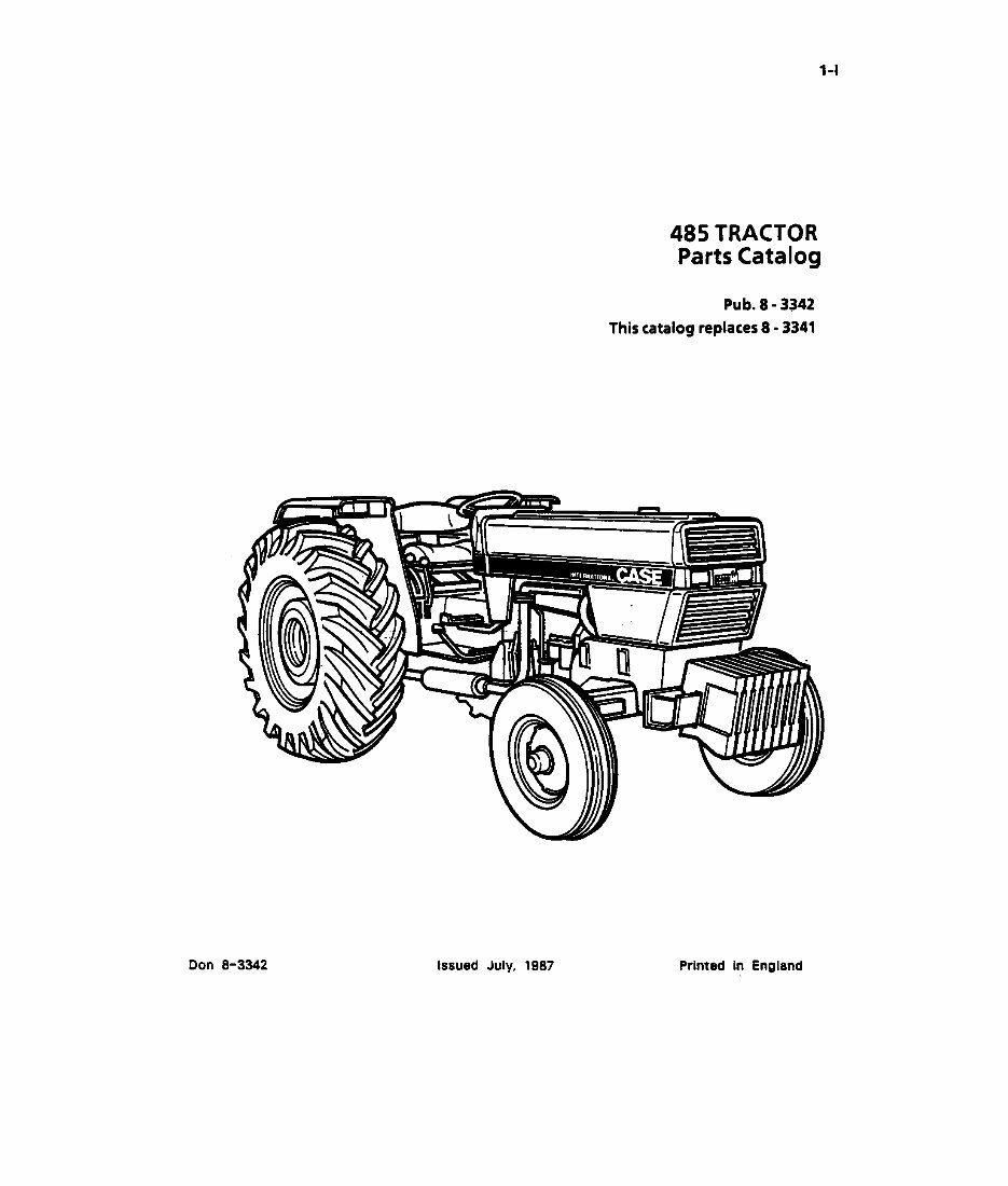 Case International 485 Parts Catalog Manuals Online