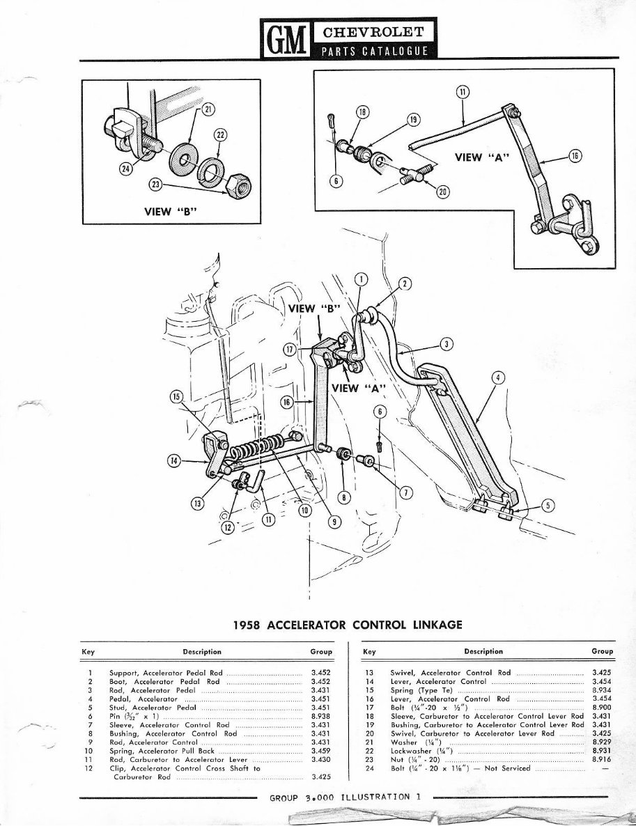 1958 - 1967 Chevy Parts and Illustration Catalogue