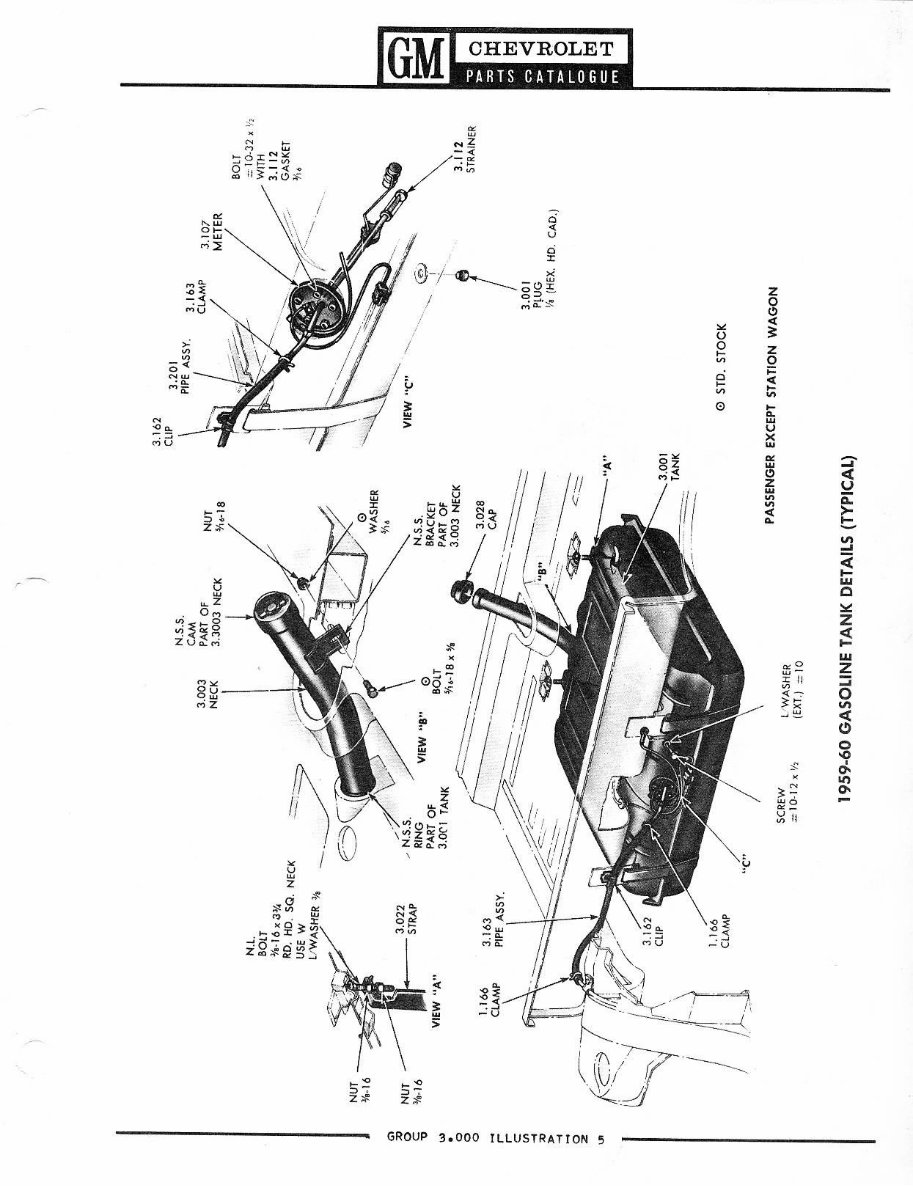 1958 1967 Chevy Parts and Illustration Catalogue