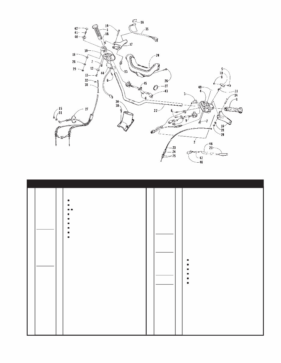 ARCTIC CAT SNOWMOBILE Replacement Parts Manual 1998