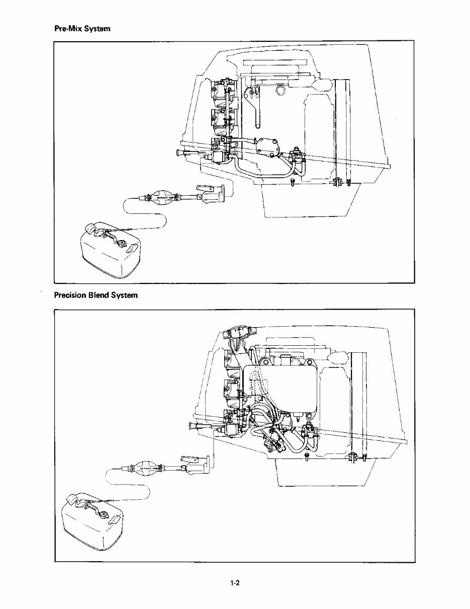 1996 YAMAHA 40 HP OUTBOARD REPAIR MANUAL visual data 2