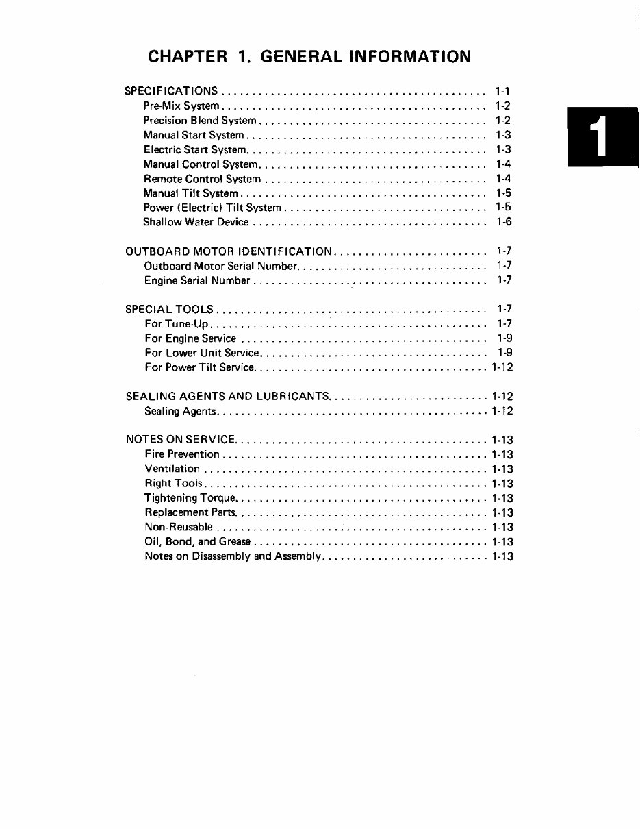 1996 YAMAHA 40 HP OUTBOARD REPAIR MANUAL visual data 8