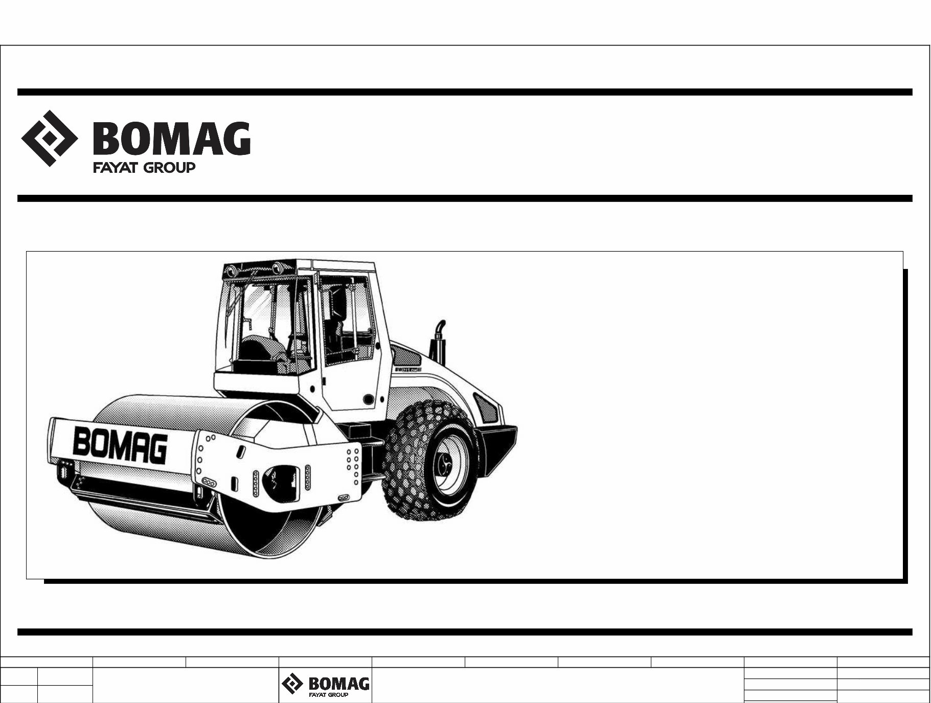 BOMAG BW 2115 Single Drum Vibratory Roller Circuit Diagram Manual