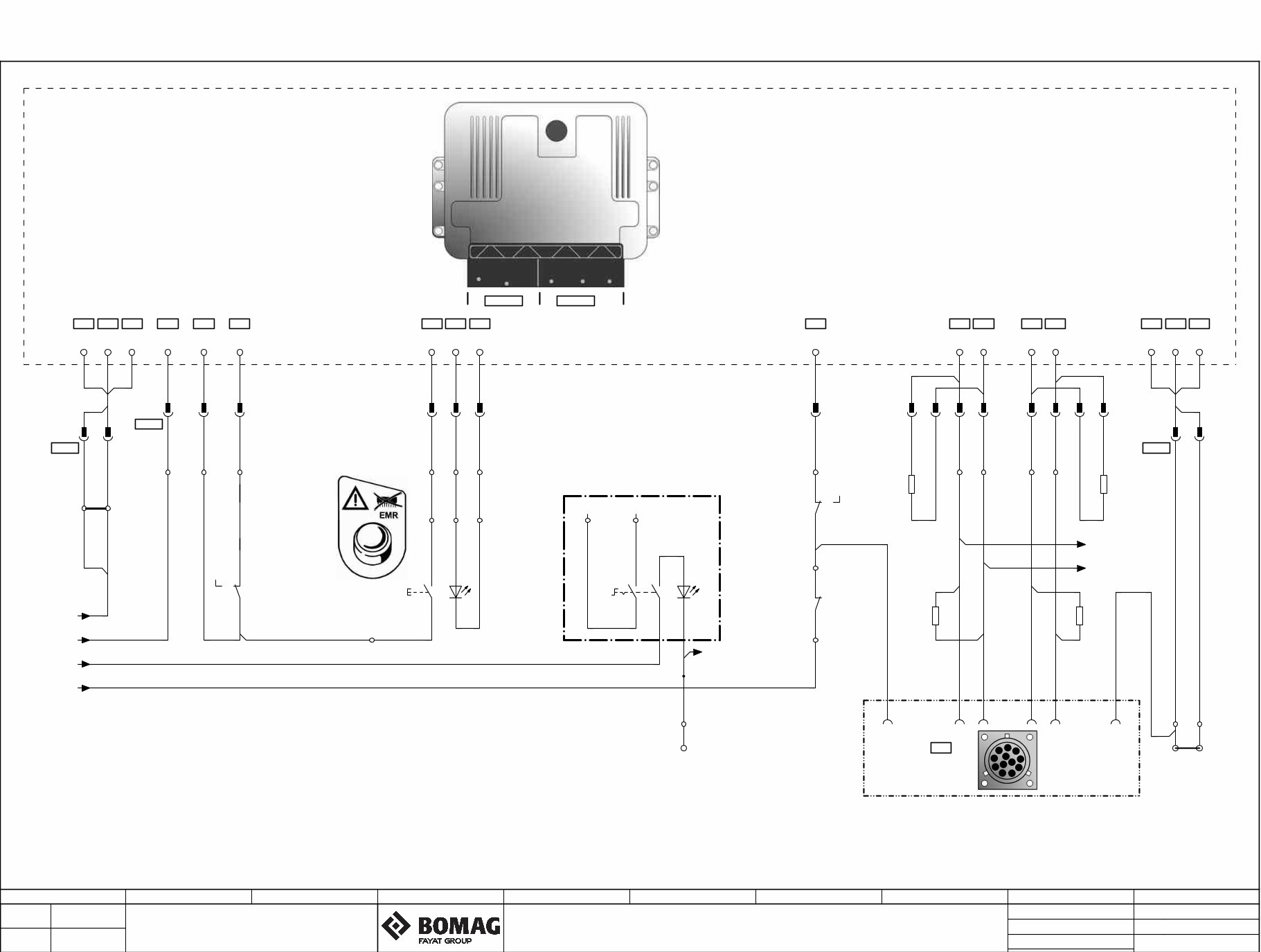 BOMAG BW 2115 Single Drum Vibratory Roller Circuit Diagram Manual