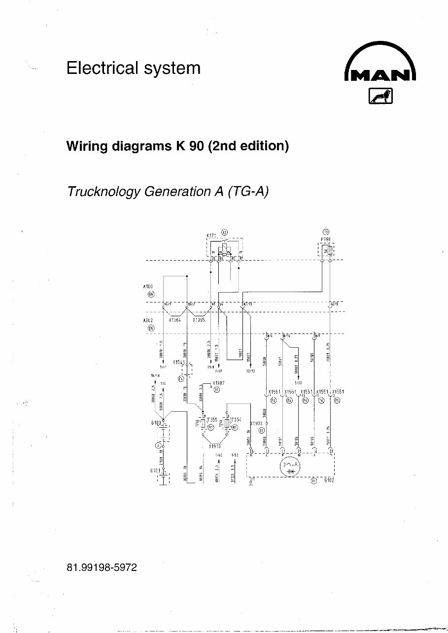 MAN TGA Wiring Electrical System Manual Manuals Online