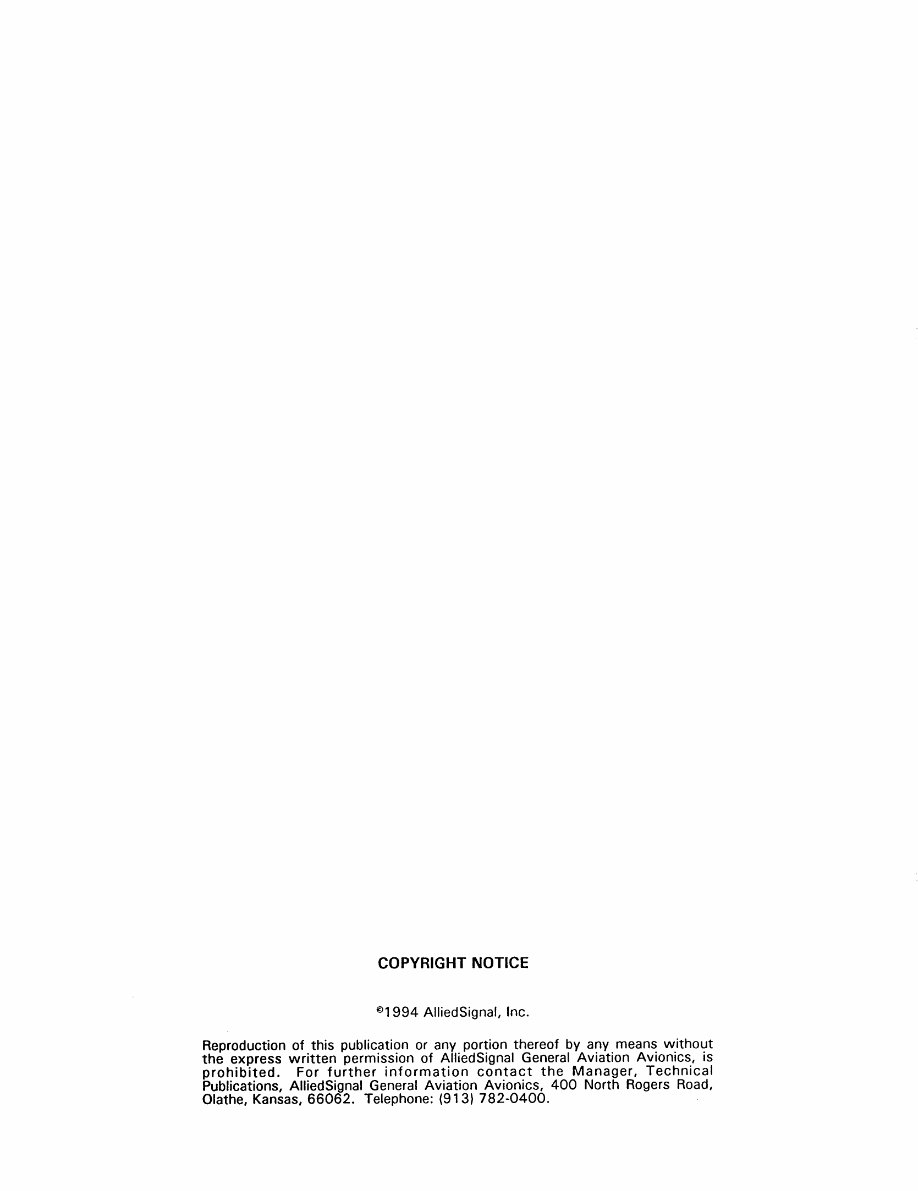 King Bendix KX155 install manual, KX165 VHF