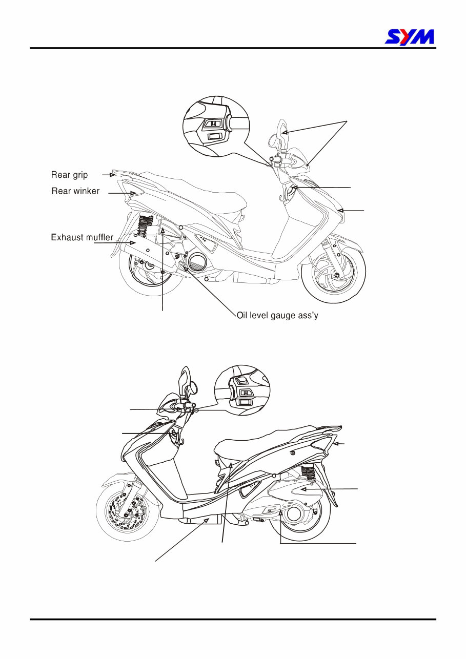 SYM VS150 Scooter Factory Service & Work Shop Manual