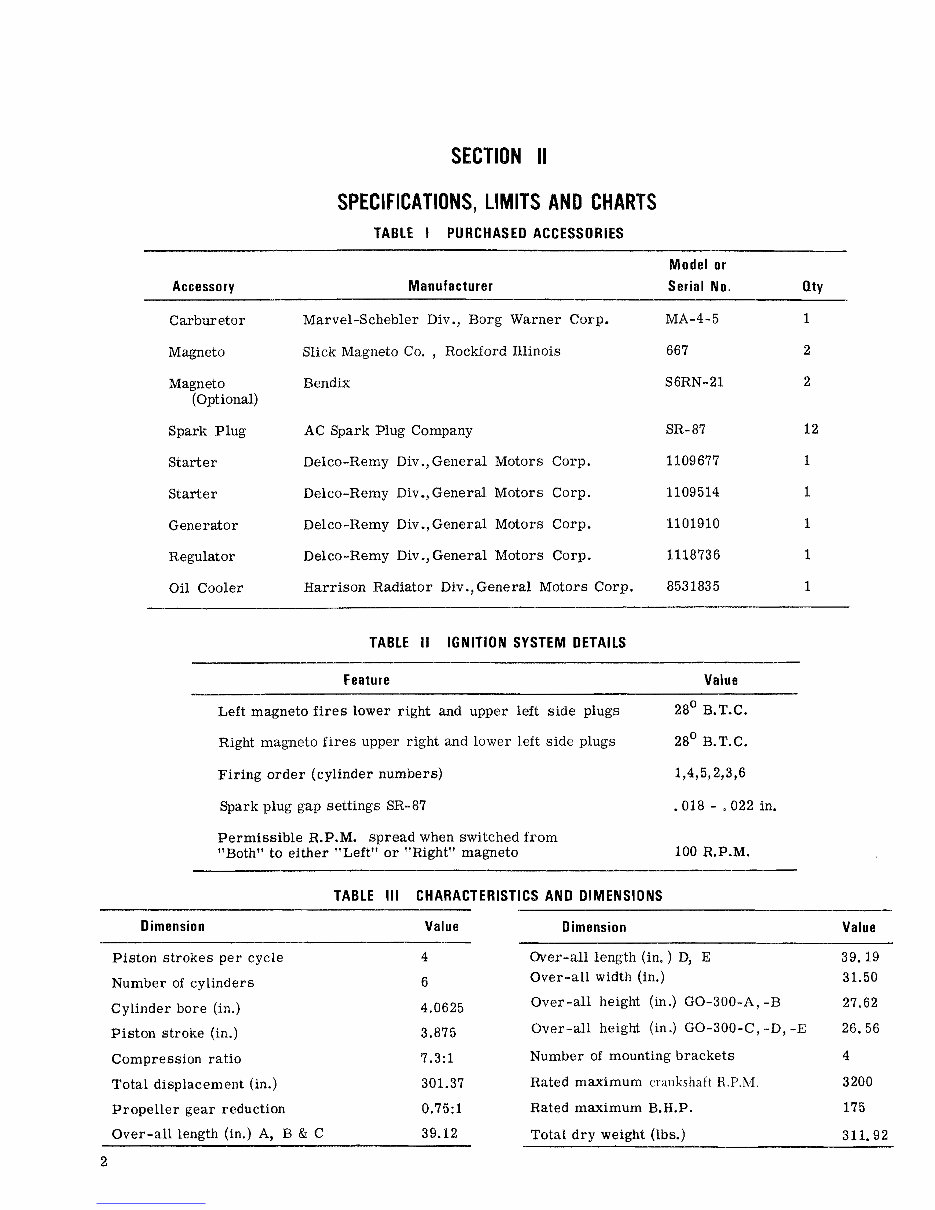 Continental GO-300 overhaul service manual x30019