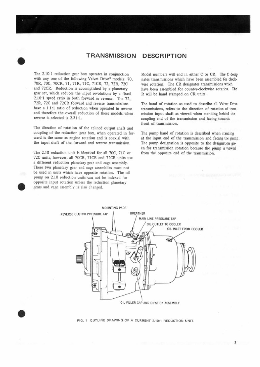 VELVET DRIVE Transmission Service Manual