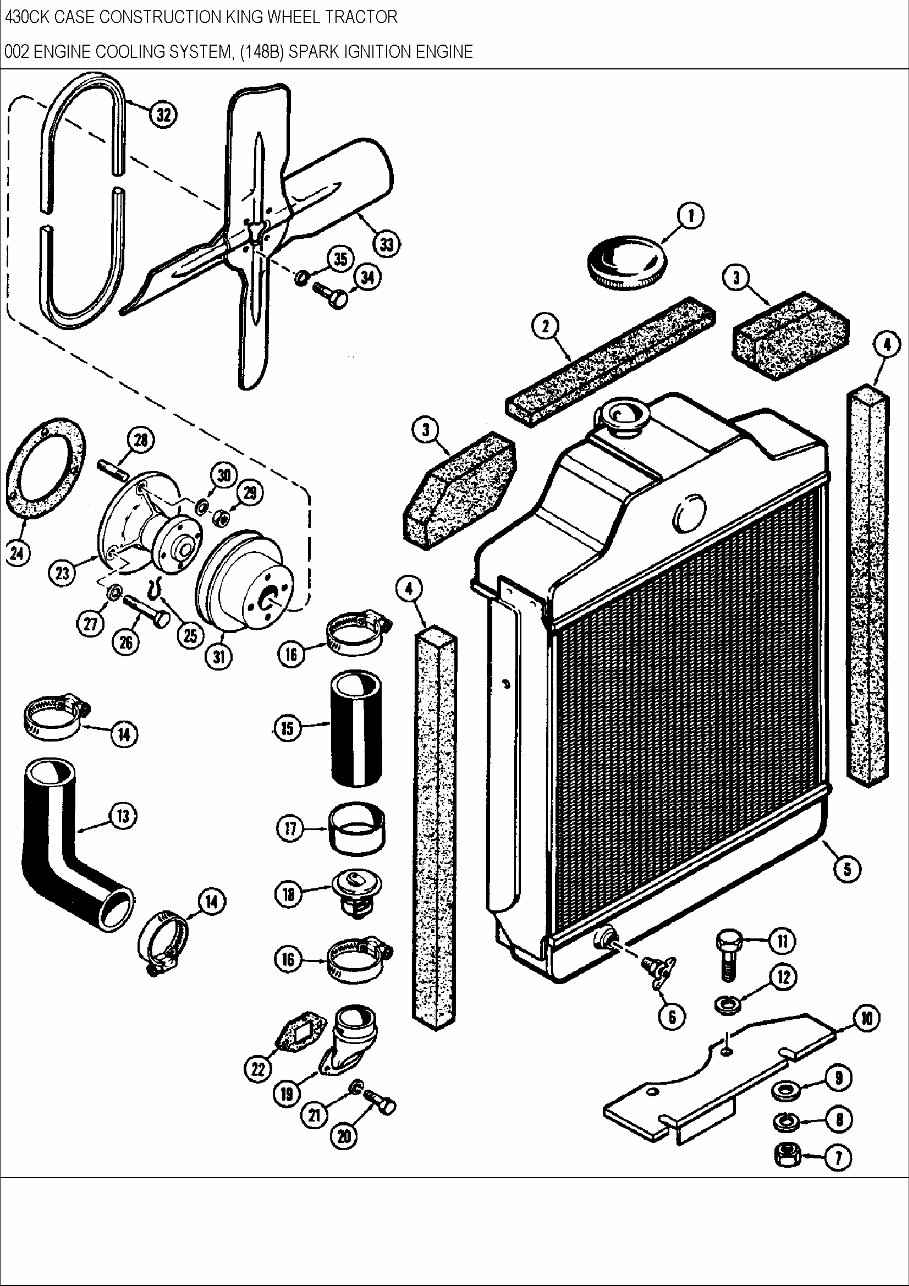 CASE 430CK Wheel Tractor Parts Catalog Manual