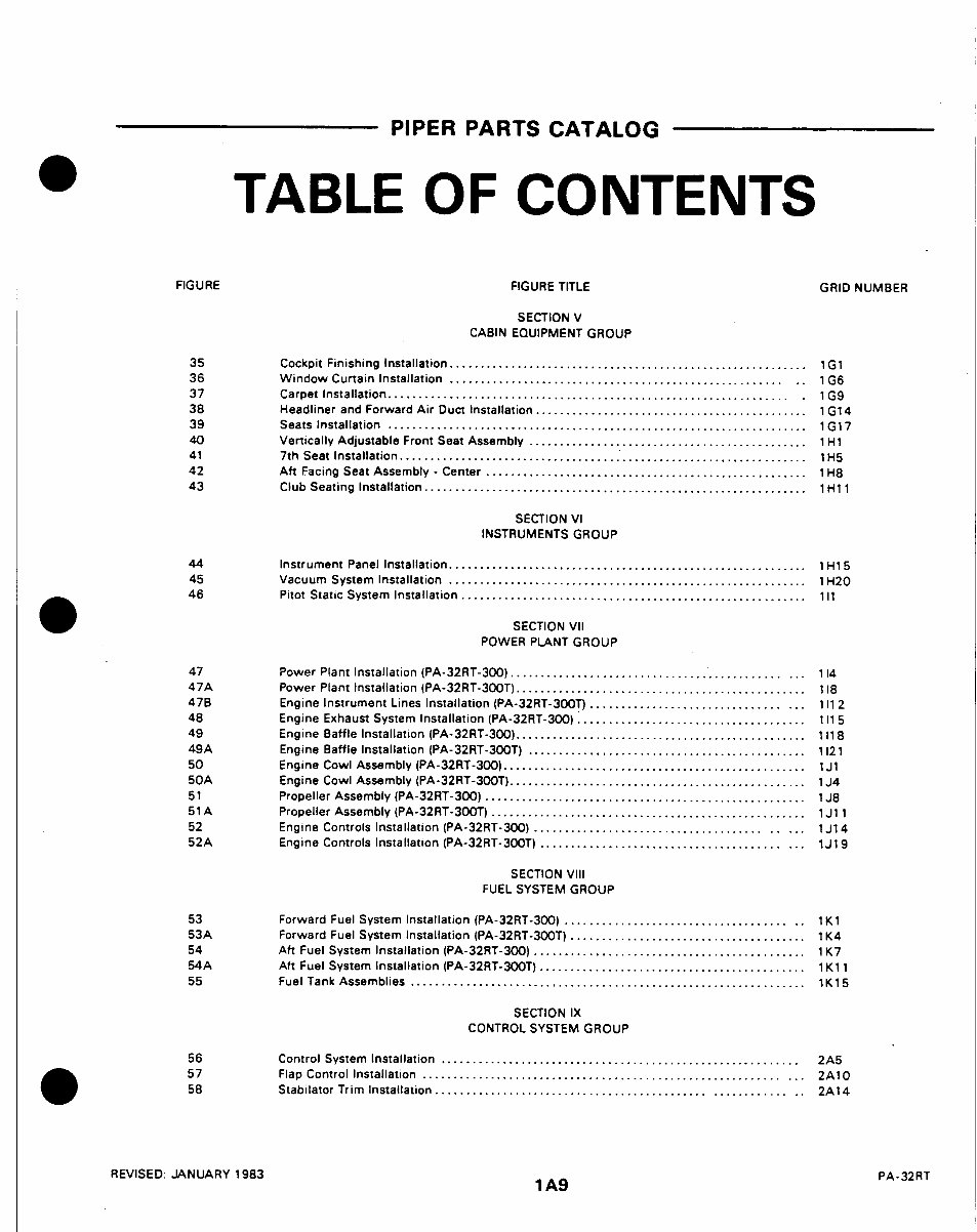 PA32 Lance II 2 IPC Illustrated Parts Manual Parts Catalog