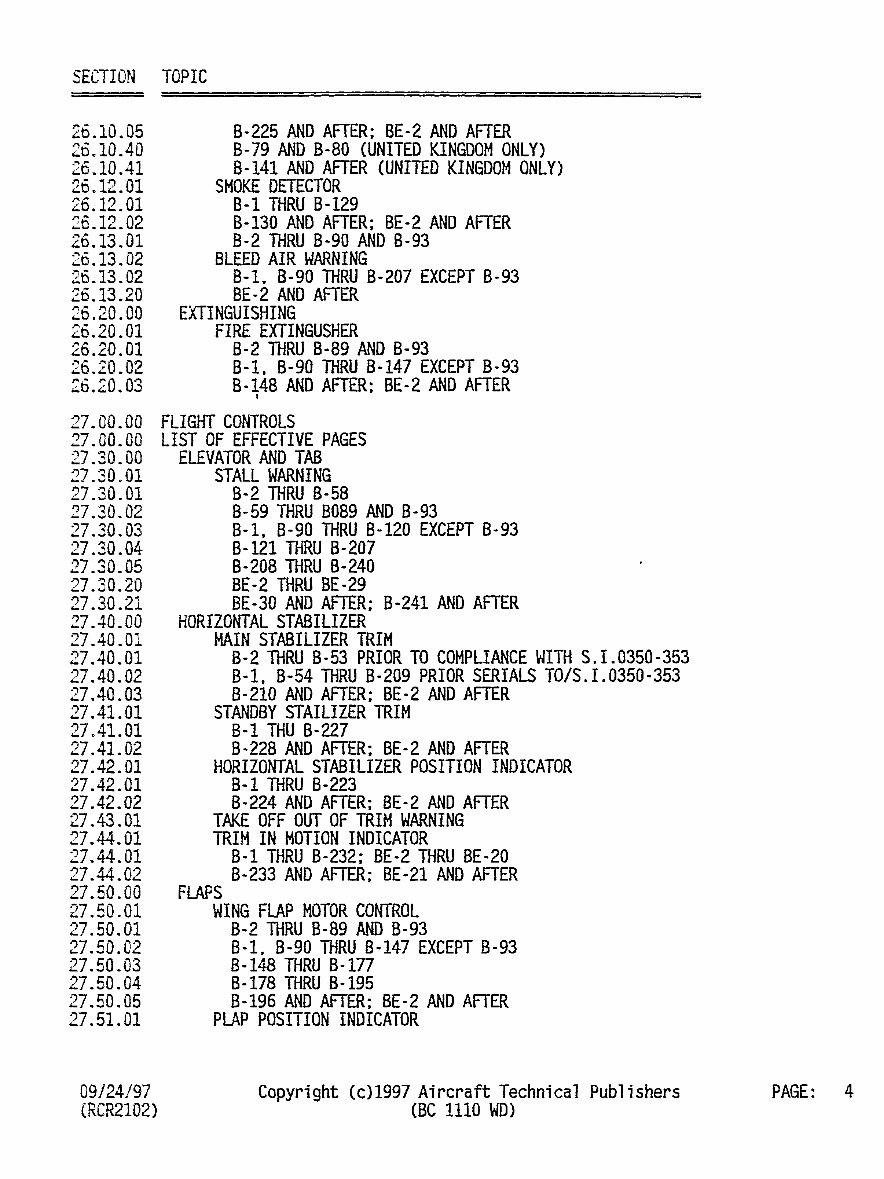 Beechcraft King Air B100 Electrical System Wiring Diagram Manual