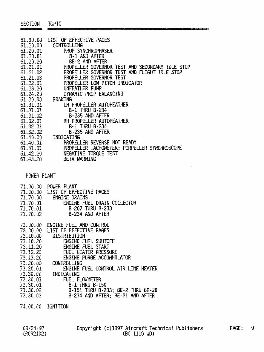 Beechcraft King Air B100 Electrical System Wiring Diagram Manual
