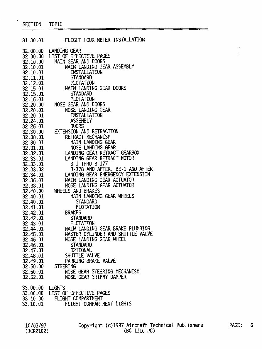 Beechcraft King Air B100 Illustrated Parts Catalog Manual