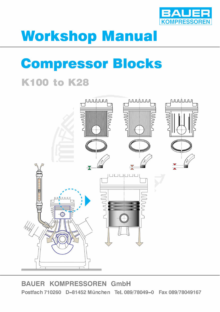 BAUER COMPRESSOR MASTER Manual Manuals Online