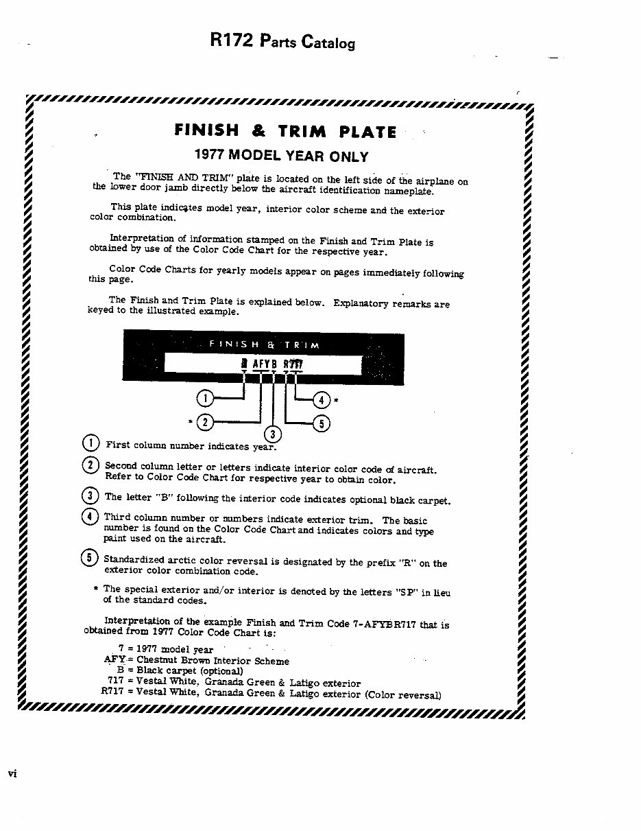 Cessna 172 Parts Catalog Manual 197781 Cessna 172 Parts Book