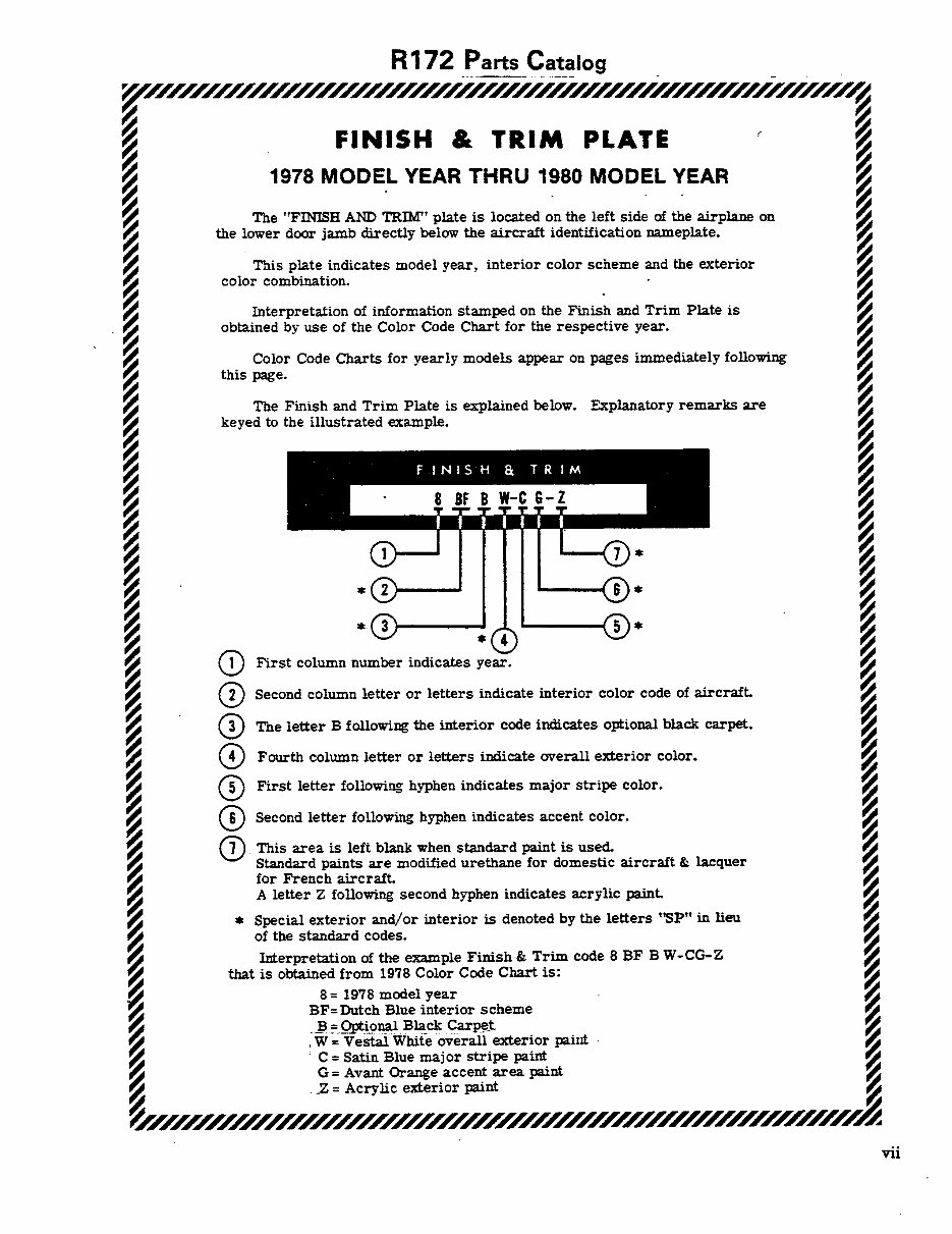 Cessna 172 Parts Catalog Manual 197781 Cessna 172 Parts Book