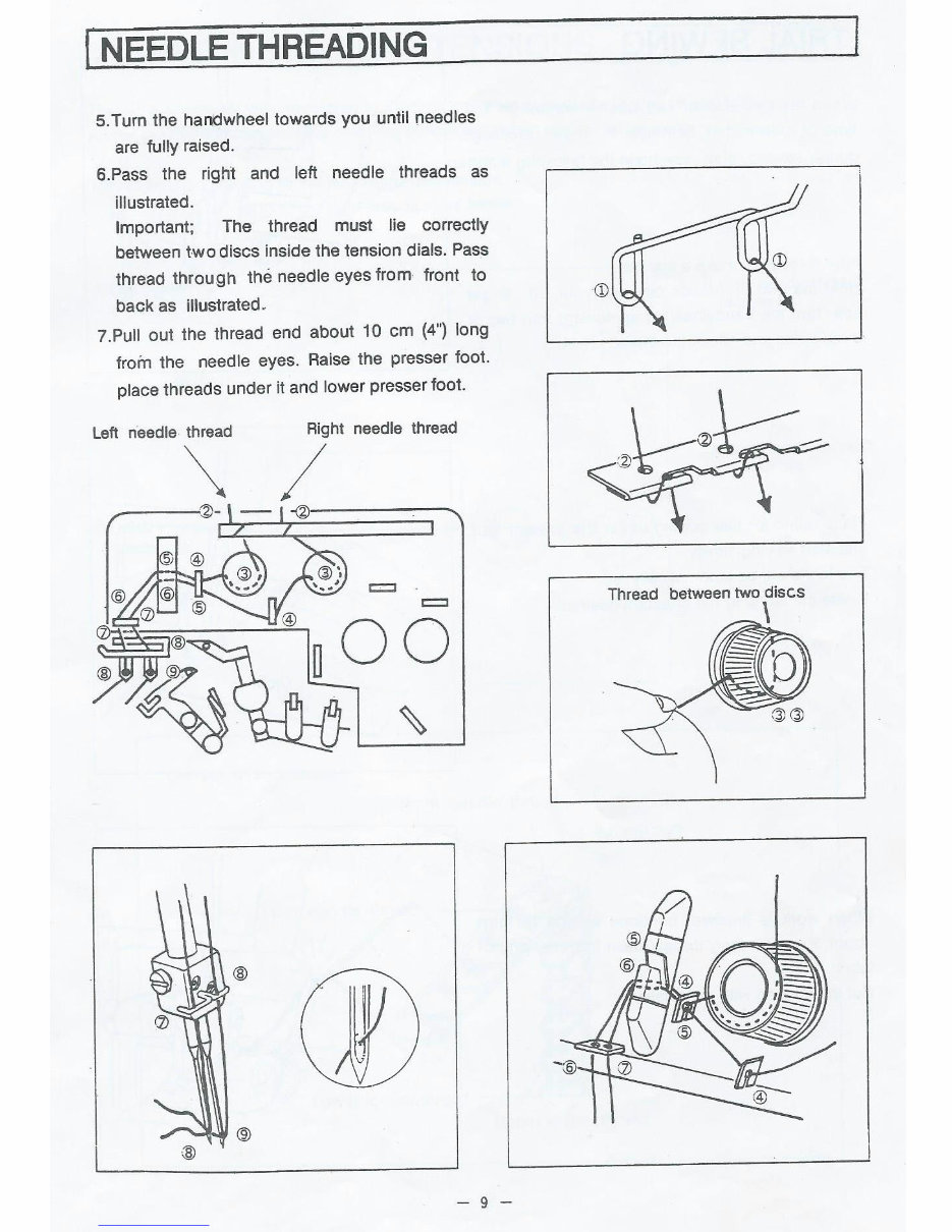 Empisal S4D overlocker sewing machine instruction manual
