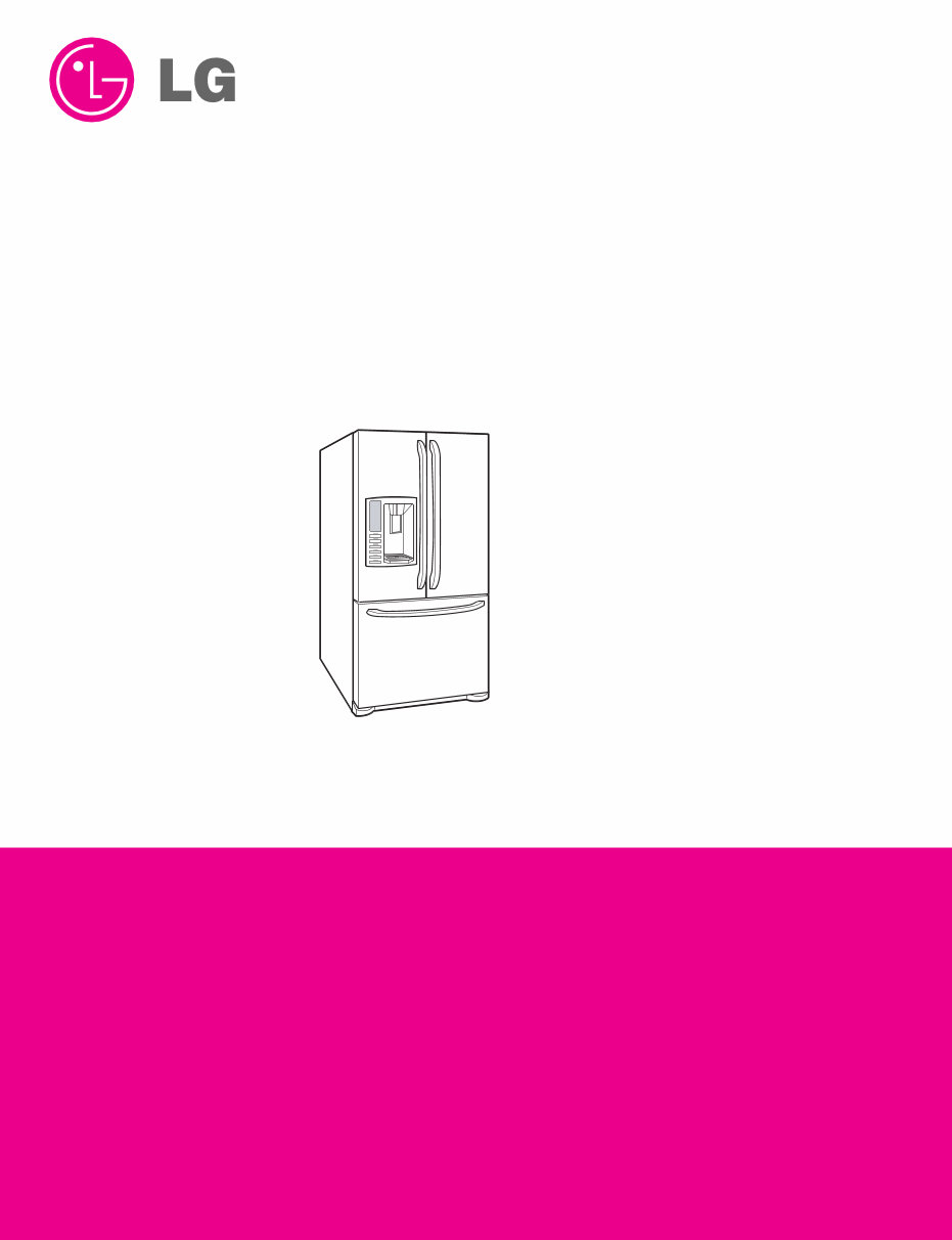 LG Refrigerator LFX25976ST LFX25976WB LFX25976SW Service Man